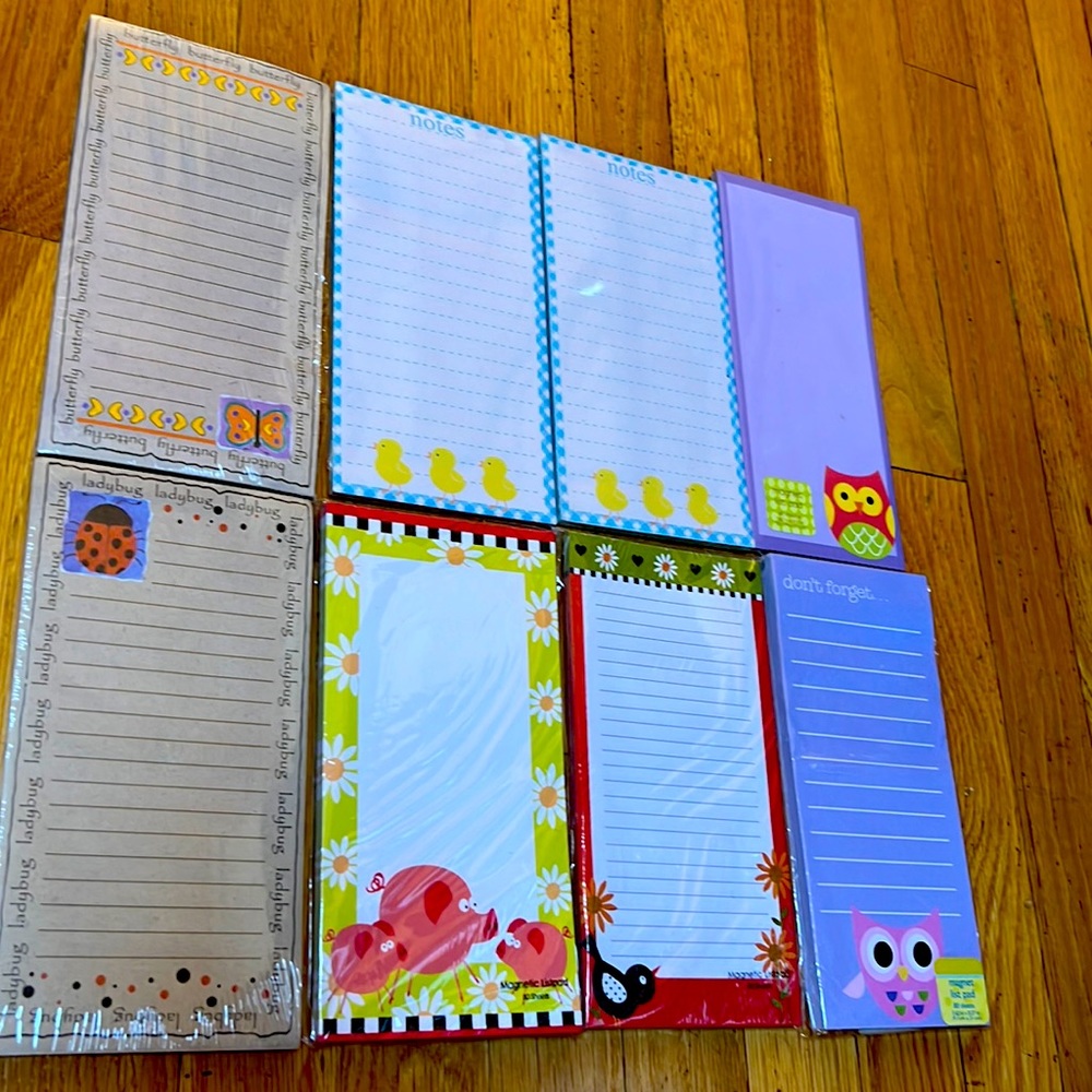Bundle of 8 Magnetic Notepads